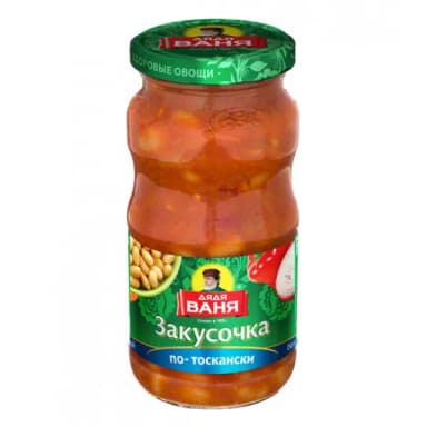 Закусочка фасоль по-тоскански Дядя Ваня 460 г