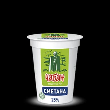Сметана Чабан 25% 300 г БЗМЖ
