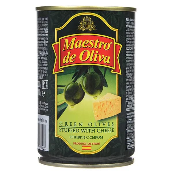 Оливки Maestro de Oliva с сыром 300 г