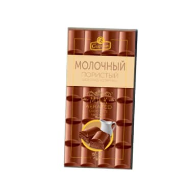 Шоколад пористый «Спартак» молочный 70г, КФ Спартак