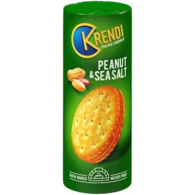 Крекер-сэндвич Krendi Peanut&sea salt 170 г