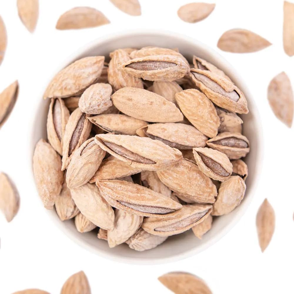 Миндаль неочищенный жареный соленый 250 г