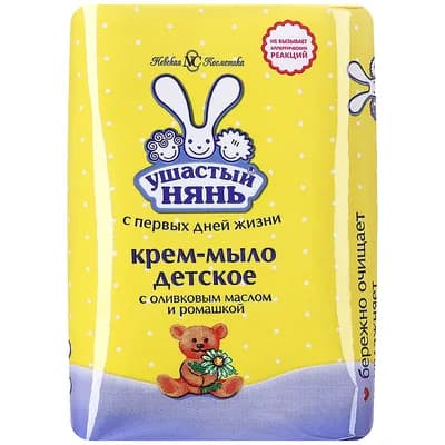 Крем-мыло Ушастый нянь Оливковое масло-ромашка 90г