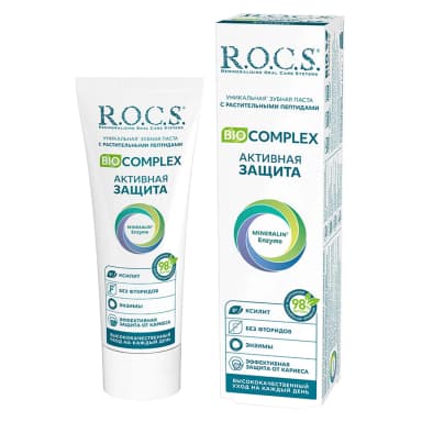 Зубная паста R.O.C.S Активный защита от кариеса 94 г