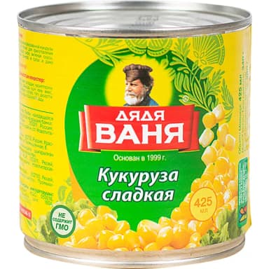 Кукуруза сладкая Дядя Ваня 340 г