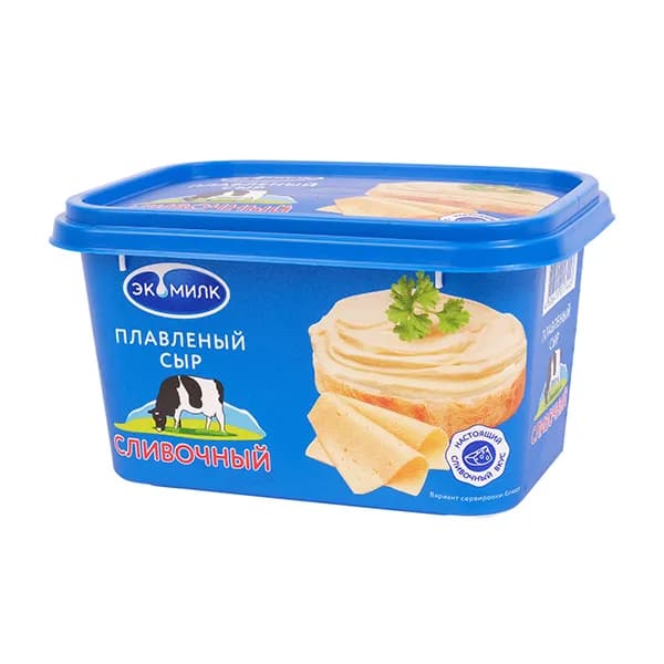 Сыр плавленый Экомилк сливочный 350 г БЗМЖ