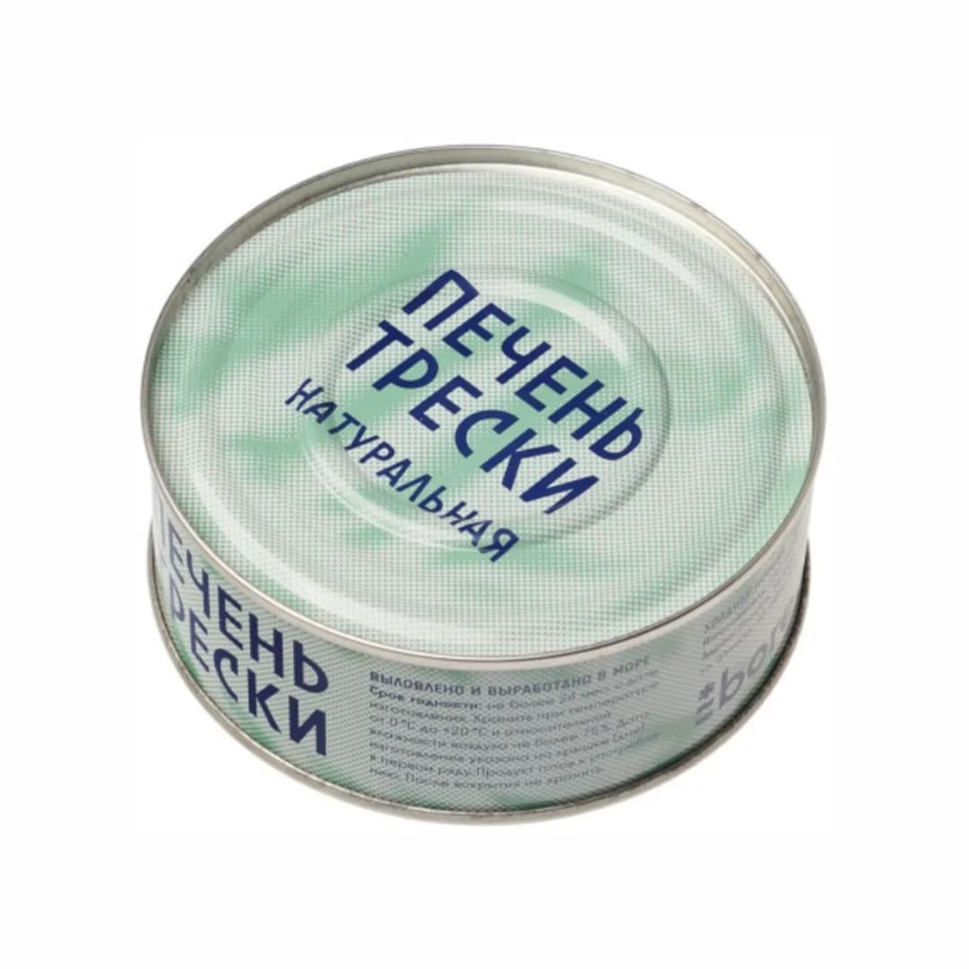 Печень трески Norebo натуральная 230 г (изготовлено в море)