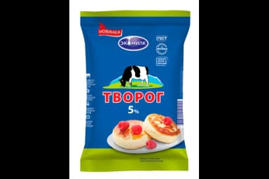 Творог Экомилк 5% 180г БЗМЖ