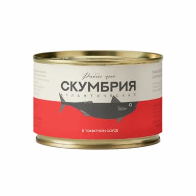 Скумбрия африканская пятнистая в т/с Рыбное меню 250 г