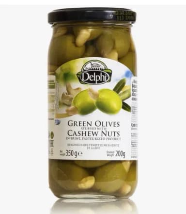 Оливки Delphi с Кешью 350 г