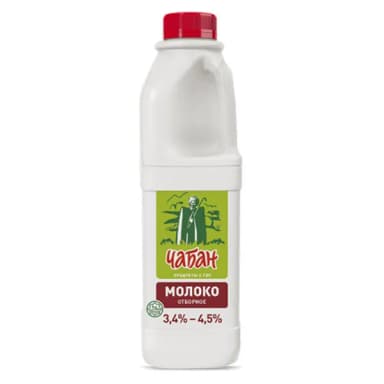 Молоко Чабан отборное 3,4-4,5% 930 г БЗМЖ