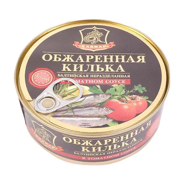 Килька обжаренная Хавиар в томатном соусе 240 г