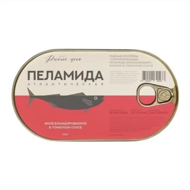Пеламида филе бланш в томатном соусе Рыбное меню 175 г