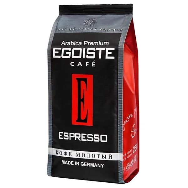 Кофе Egoiste Espresso натуральный молотый 250 г