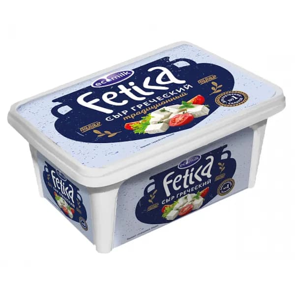 Сыр рассольный Экомилк Fetica греческий 40% БЗМЖ 490 г