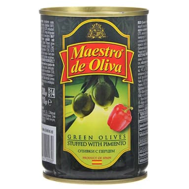 Оливки Maestro de Oliva с перцем 300 г