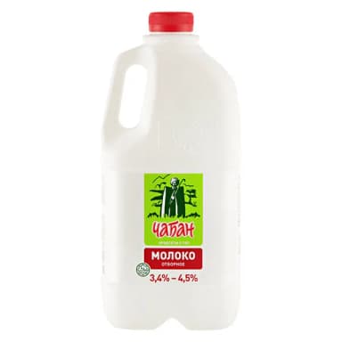 Молоко Чабан отборное 3,4-4,5% 1900 г БЗМЖ