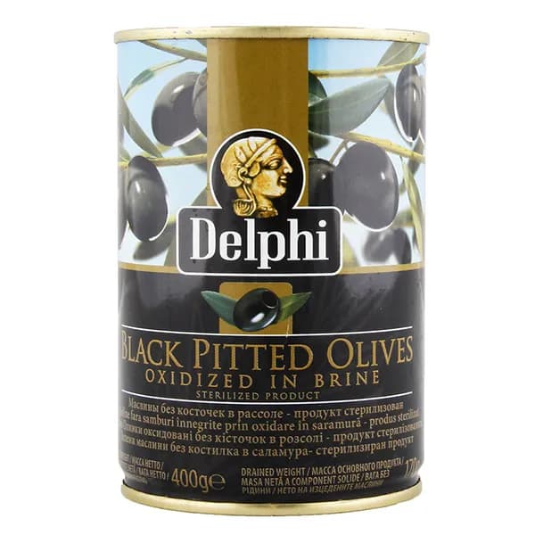 Маслины Delphi без косточек 400 г
