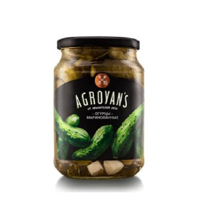 Огурцы маринованные Agroyans 730 мл