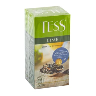 Чай Tess Lime зеленый с лимоном 25 пак
