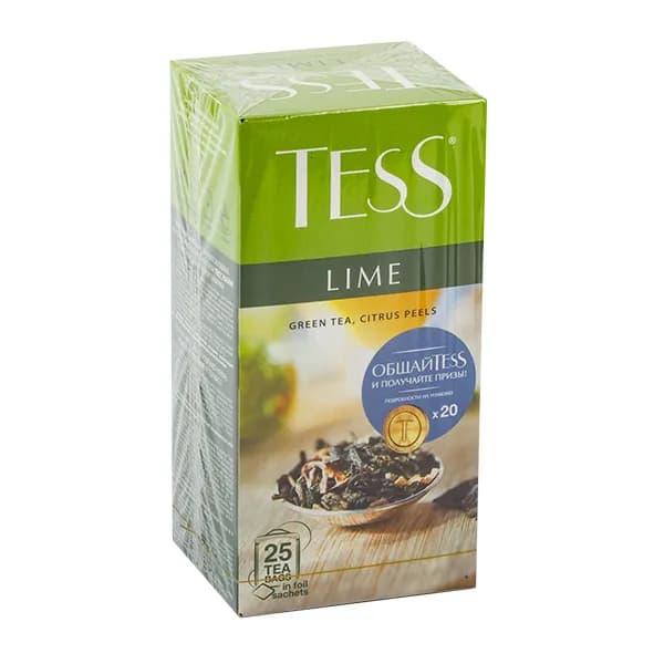 Чай Tess Lime зеленый с лимоном 25 пак
