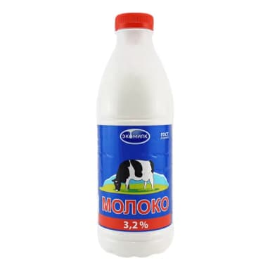 Молоко Экомилк 3,2 % БЗМЖ 930 мл