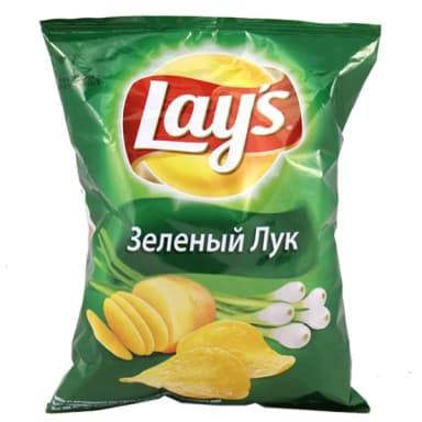 Чипсы Lays зеленый лук 70 г
