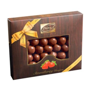 Шоколадное драже Bind Chocolate Клубника в молочном шоколаде 100 г