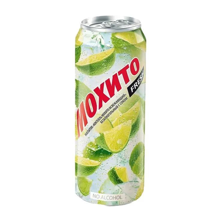 Напиток газированный Очаково Мохито fresh коктейль освежающий безалкогольный с соком 450 мл