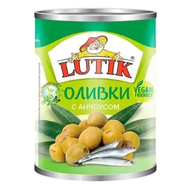 Оливки LUTIK с анчоусом 280 г