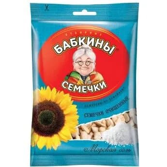 Семечки "Бабкины семечки" жареные, соленые очищенные 100 г