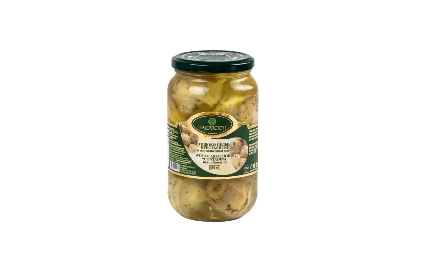 Артишоки в масле по-крестьянски Ltalcarciofi 530 г ст/б