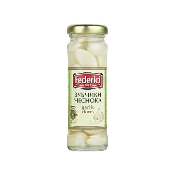 Зубчики чеснока FEDERICI маринованные 100 гр ст/б