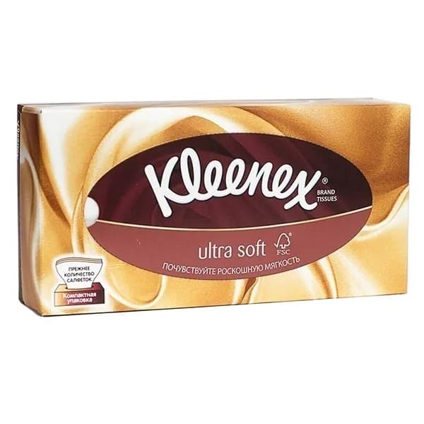 Салфетки в коробке Kleenex Ultra soft